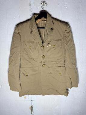 Vintage 1950s WWII/Korean War Era US Navy Officer Khaki Dress Uniform Jacket